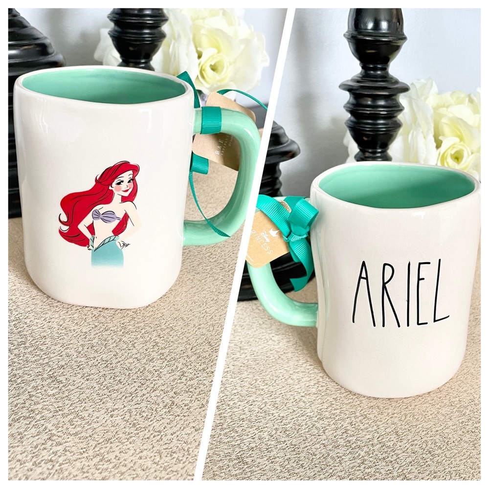 NWT Limited Edition Rae Dunn Disney ARIEL THE LITTLE MERMAID Ceramic Mug